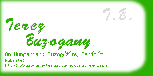 terez buzogany business card